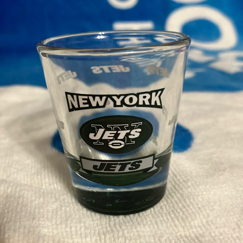 New York Jets shot glass 2.5”